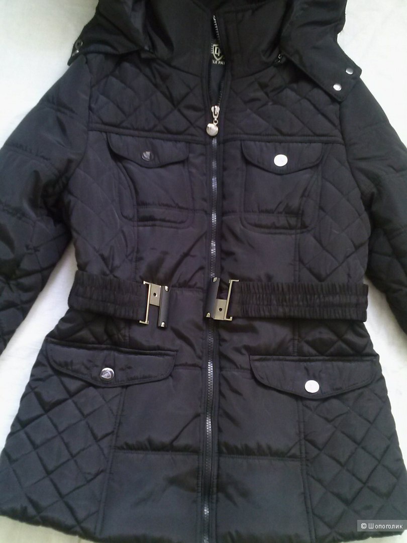 Куртка  демисезонная стеганая черная, 44- 46  M