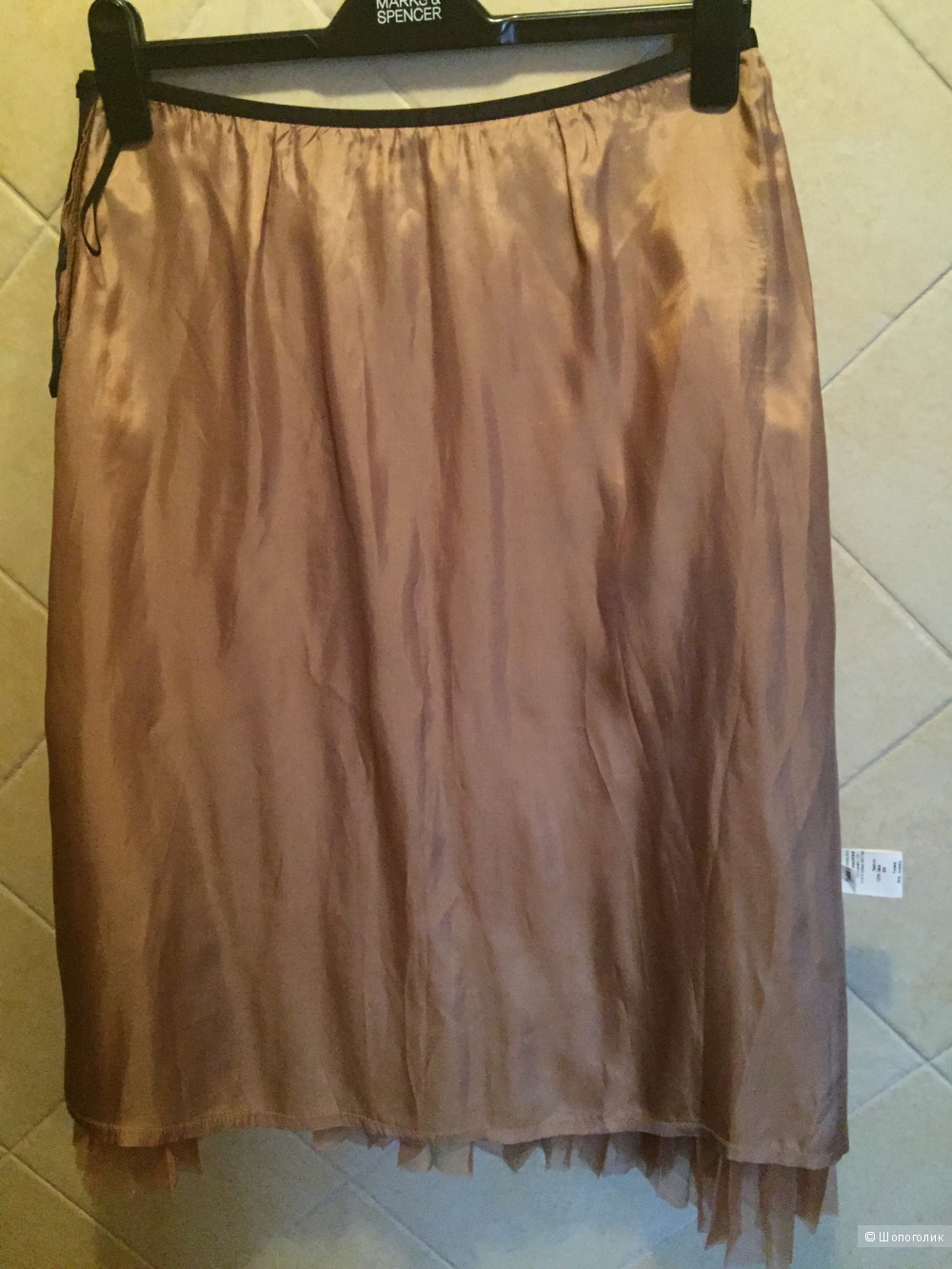 Шелковая юбка-гофре из органзы Jucca 44IT