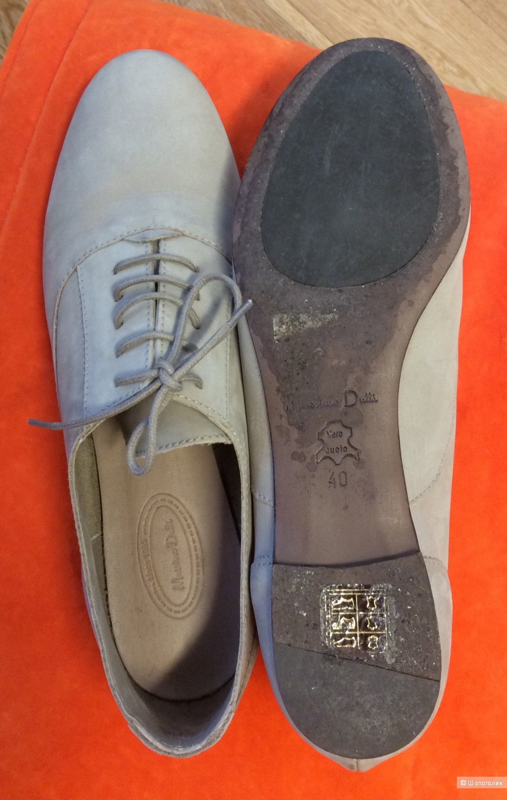 Туфли-ботинки на шнурках Massimo Dutti р.40