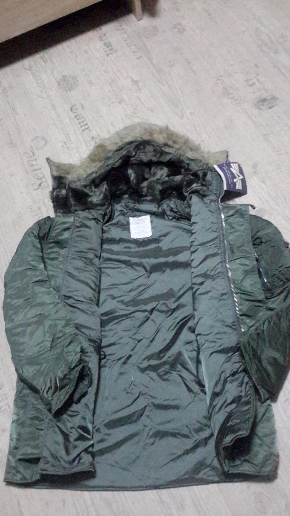 Парка мужская зимняя оригинальная Alpha Industries N-3B (N) Новая. Не китай! Р-р 52-54.