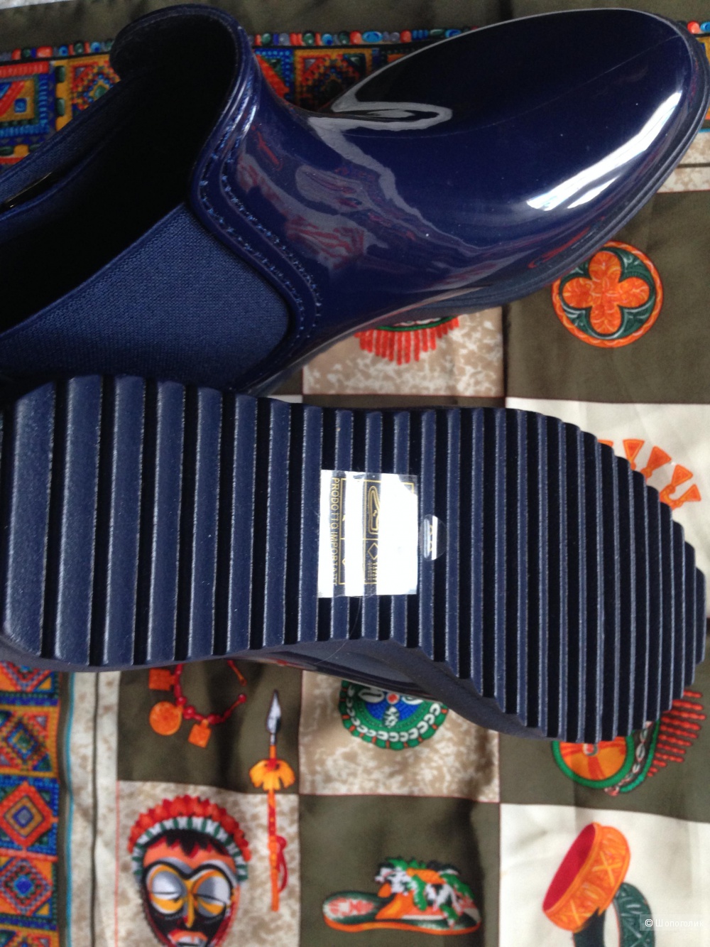Новые стильные резиновые полусапожки ботинки 37размер   О6Milano Италия