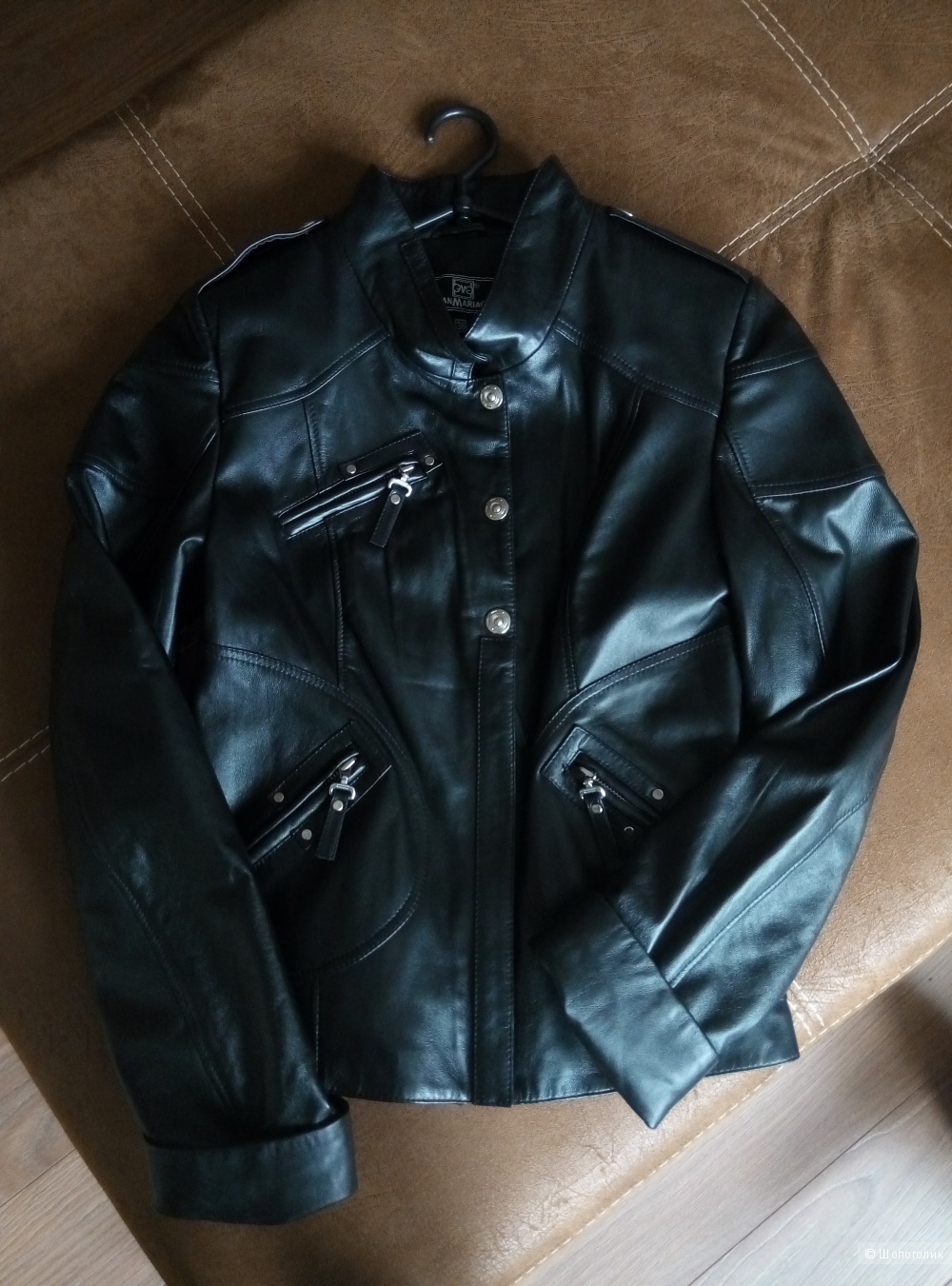 Новая кожаная куртка 44 размер