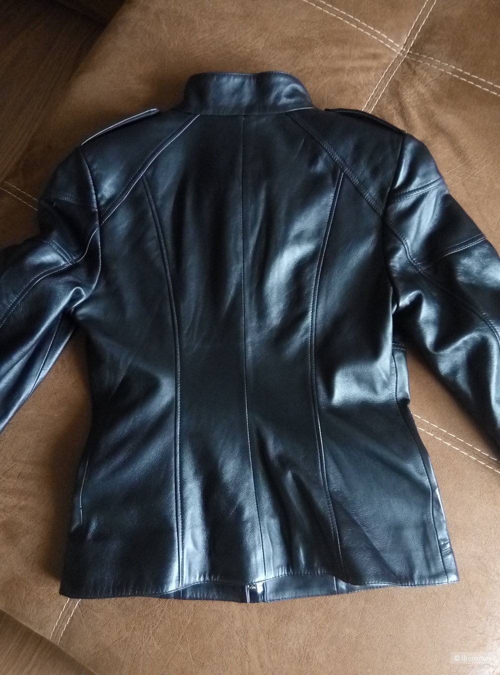 Новая кожаная куртка 44 размер
