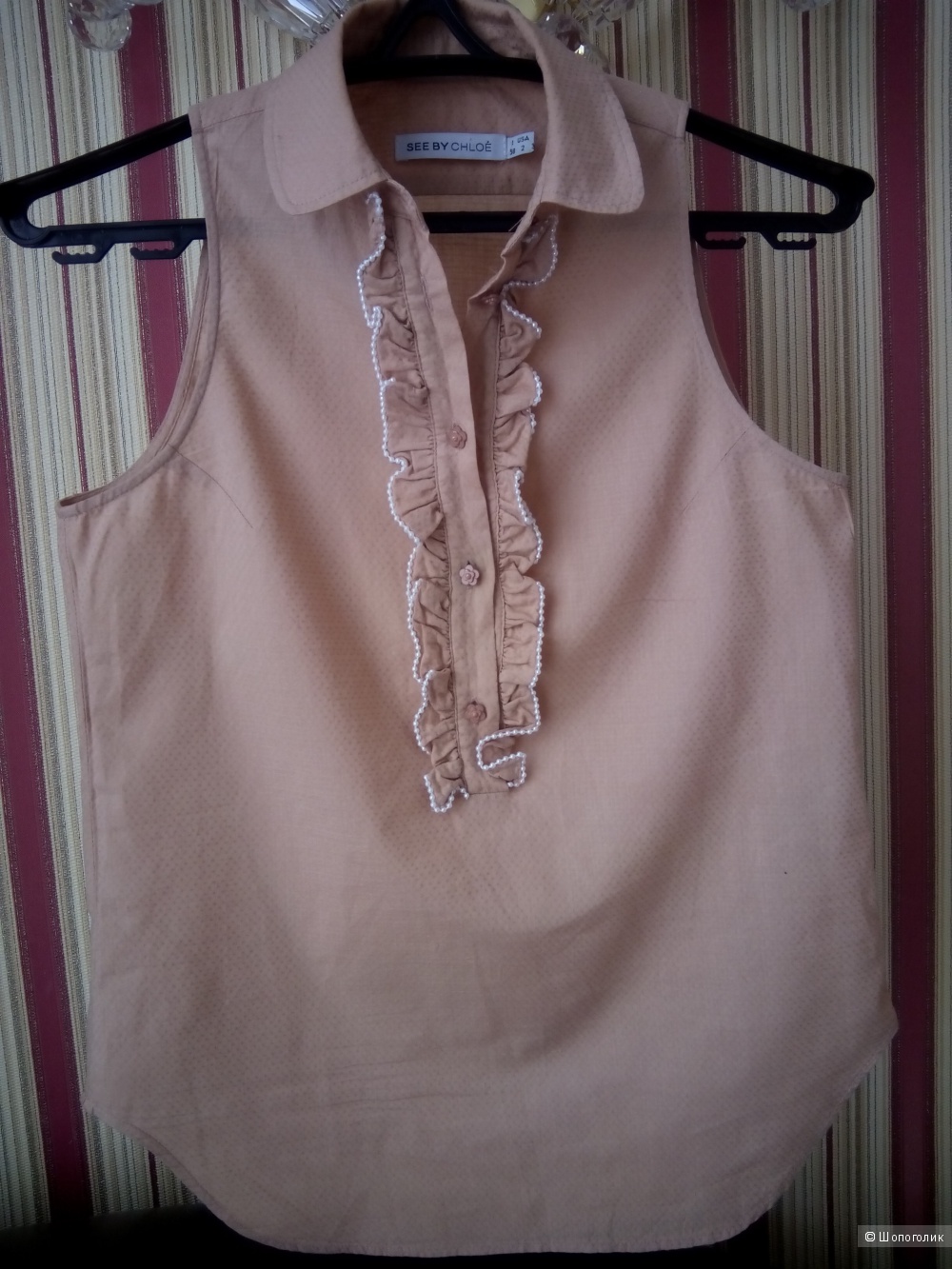 Блузка без рукавов See by Chloe итальянский 38 размер