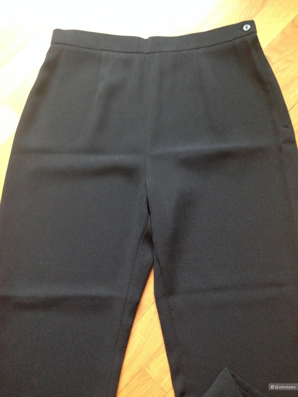 Базовые черные прямые брюки, новые, р.48-50