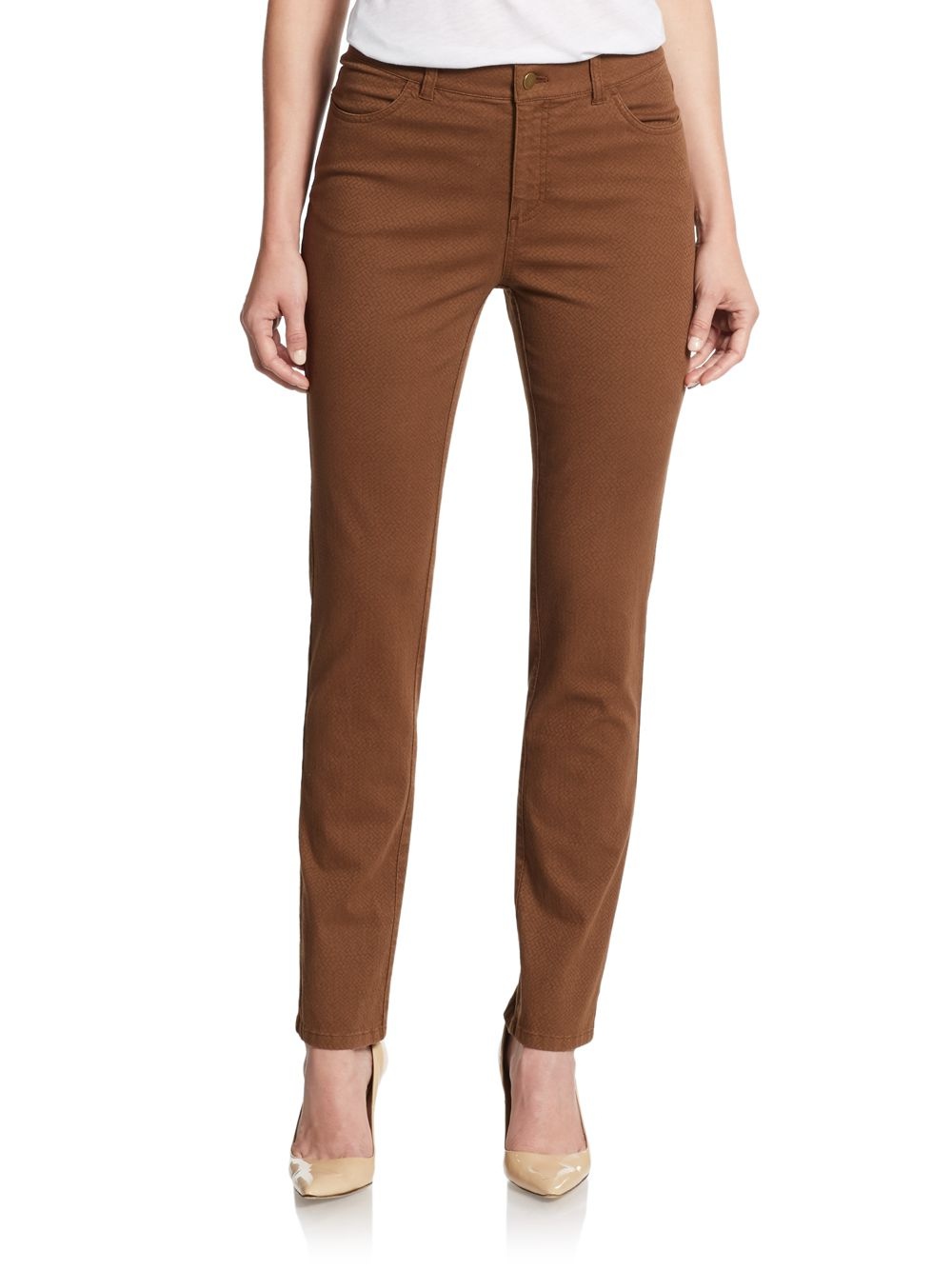 Lafayette 148 New York Printed Skinny Jeans