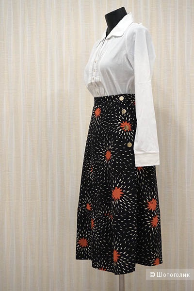 Шелковая юбка с хризантемами от Сони Рикель