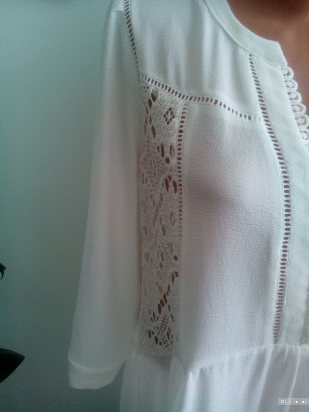 Платье-туника белое OPULLENCE Франция размер 2(44-48)