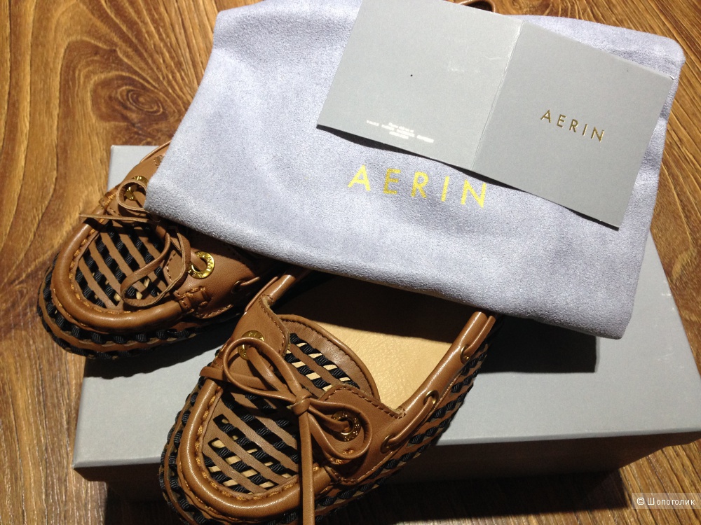 AERIN крутые женские мокасины р.37.5-38 Новые