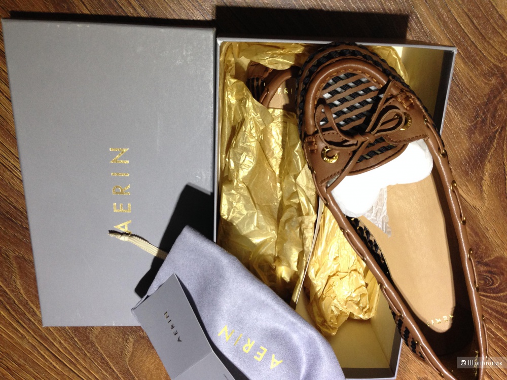 AERIN крутые женские мокасины р.37.5-38 Новые