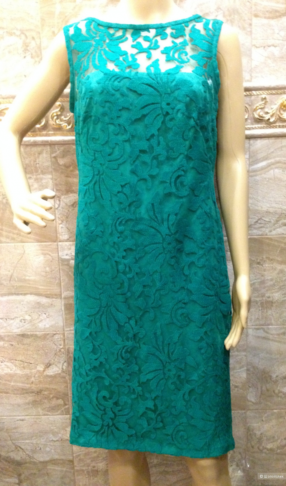 Tadashi Shoji красивое брендовое платье из кружева р.46 Новое.Оригинал