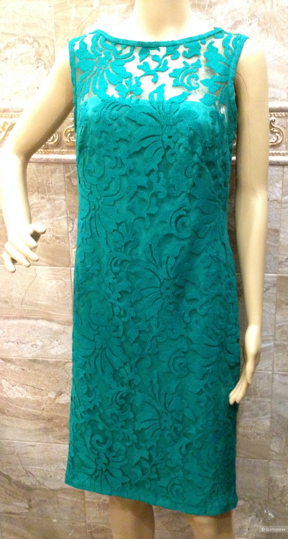 Tadashi Shoji красивое брендовое платье из кружева р.46 Новое.Оригинал