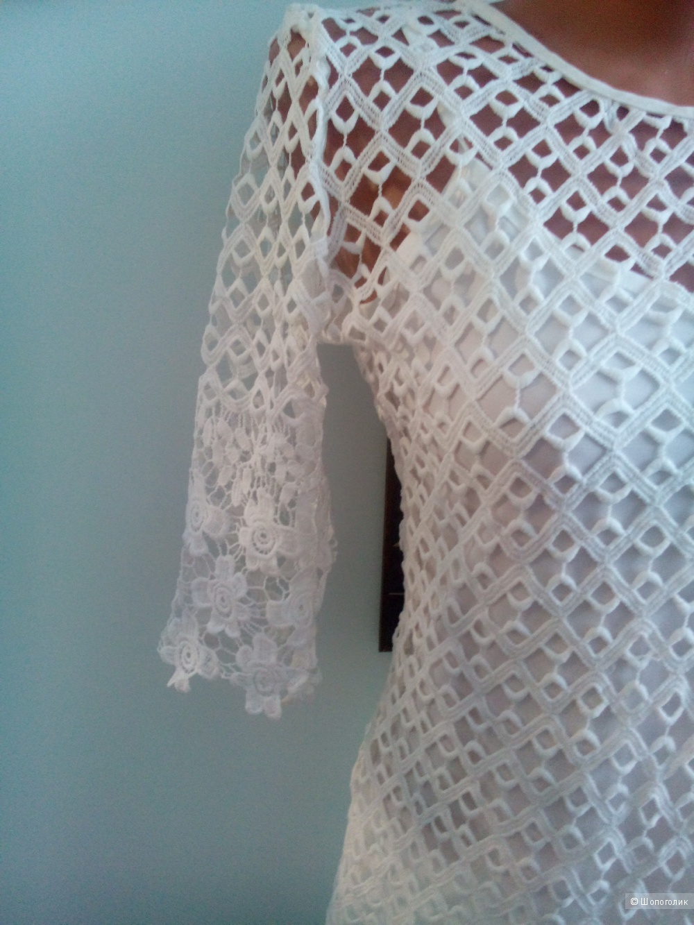 Платье кружево белое Jus D"ORANGE Франция размер T2 fr 38 eu