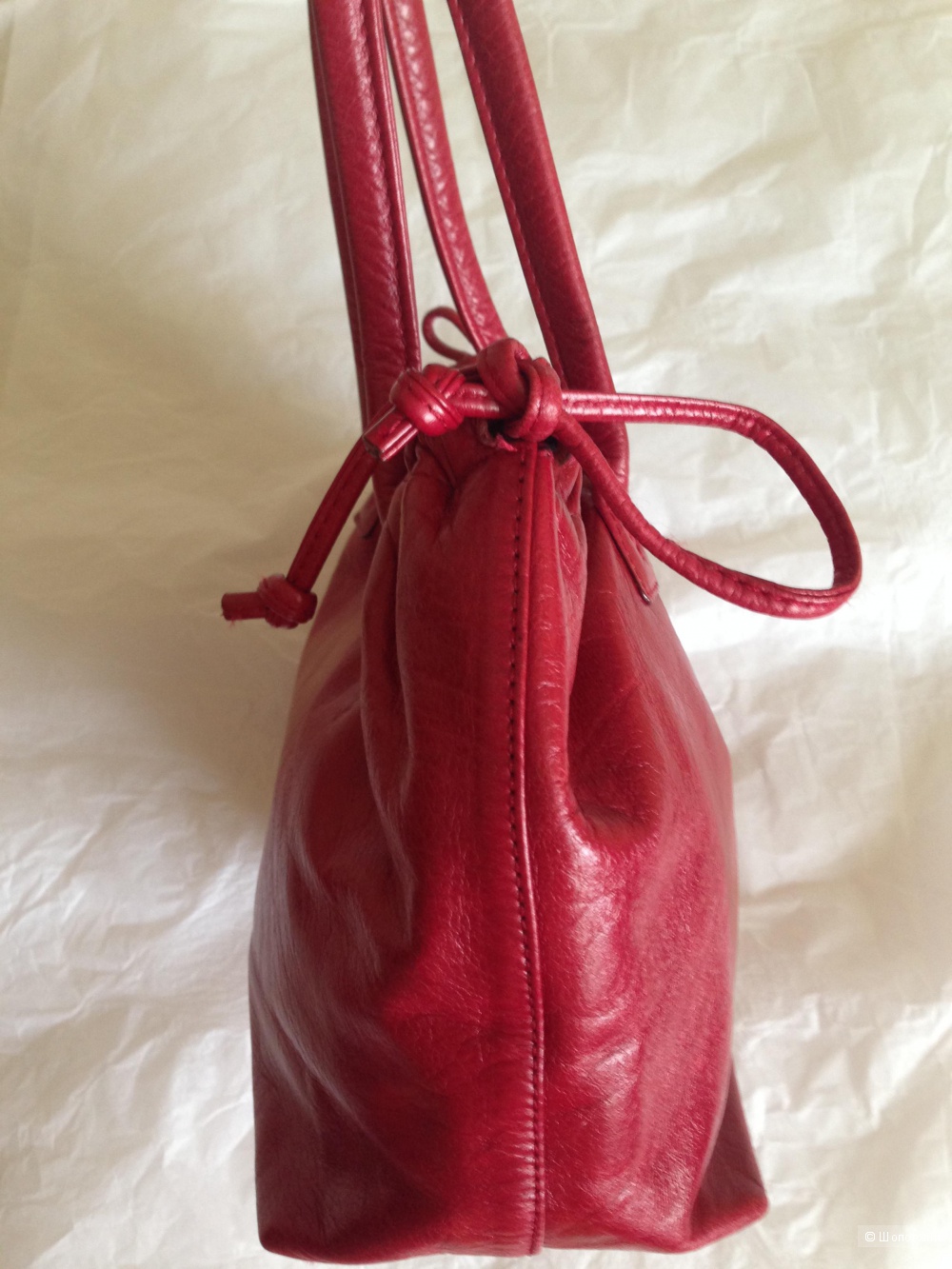 Небольшая красная сумочка POURCHET, Франция