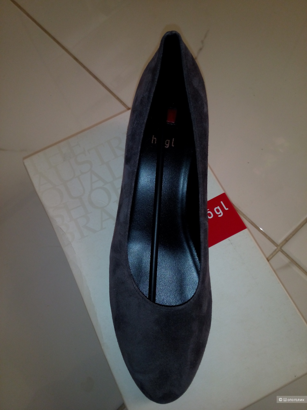 Новые туфли "HOGL" темно-серые  Размер 6 UK  39.5 россия
