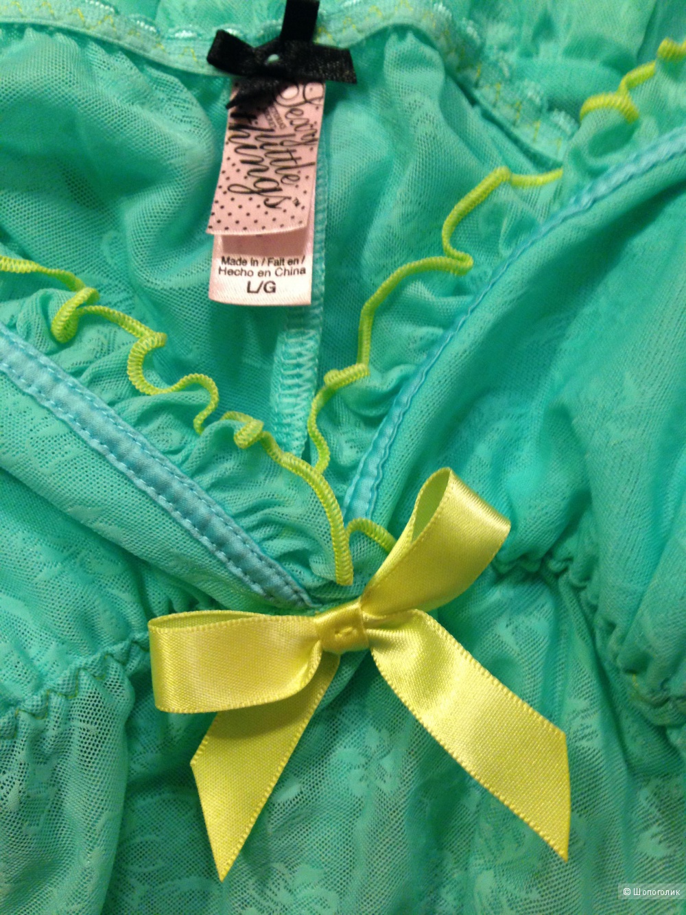 Комплект нижнего белья Victoria's Secret: babydoll + трусики-стринги, p. L (США)
