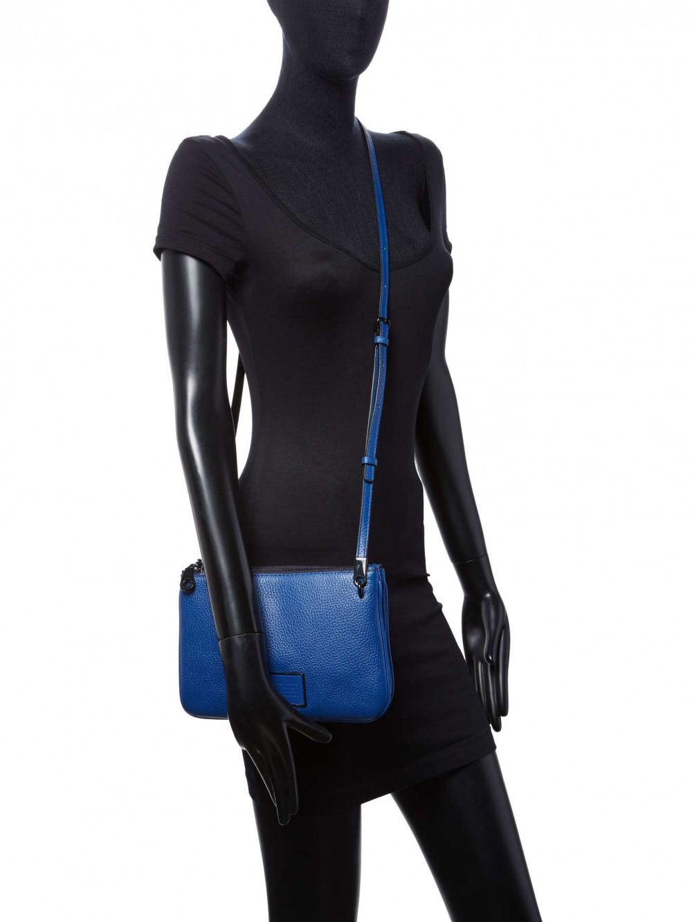 Сумка кроссбоди Marc by Marc Jacobs, модель Ligero Double Percy Leather Crossbody, синяя