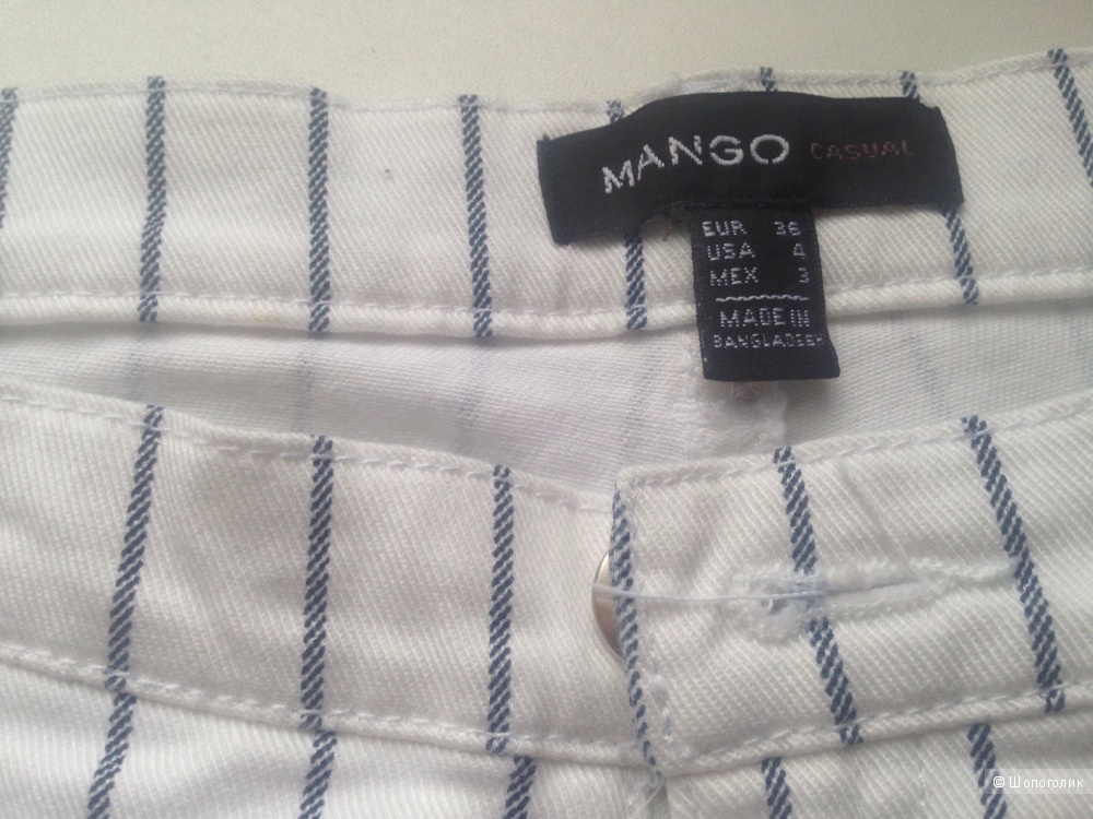 Джинсовые брюки в полоску Mango, новые, размер 36