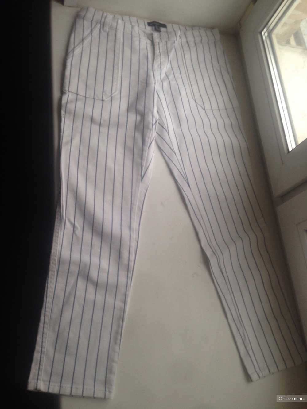 Джинсовые брюки в полоску Mango, новые, размер 36