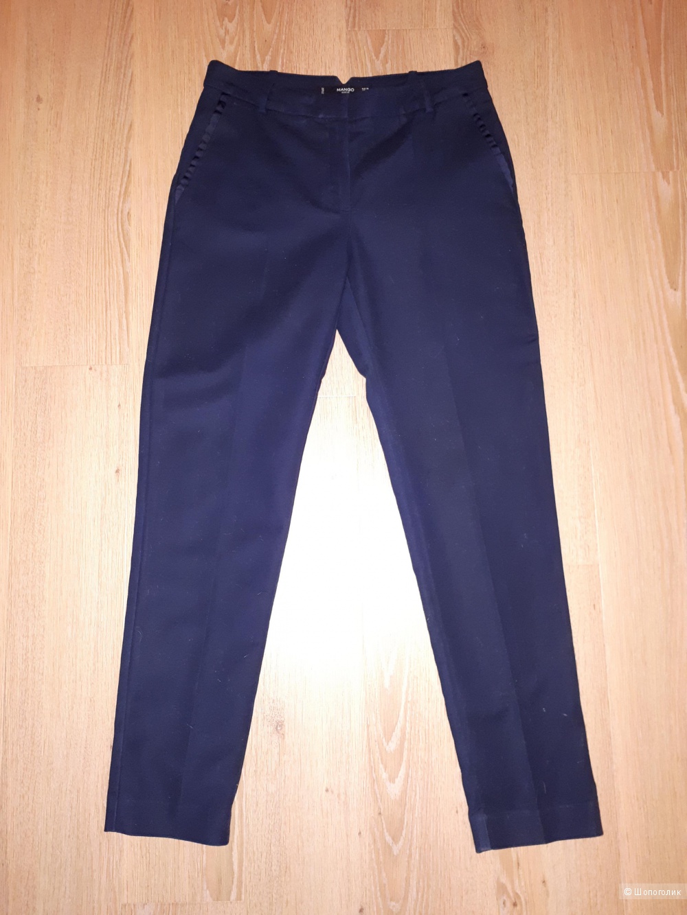 Классические брюки Mango  темно-синего цвета 36 европейского размера (наш 42-44)