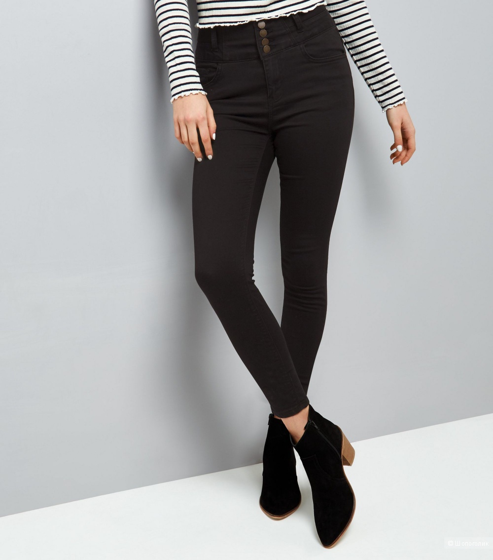 New Look Black High Waist Skinny Yazmin Jeans (10L30)
