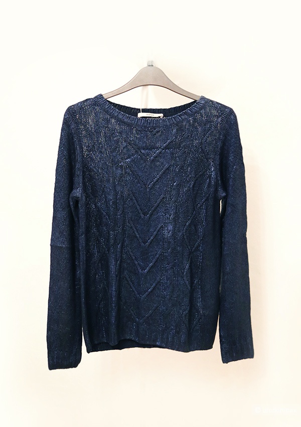 Новый свитер темно-синий металлик Oasis, 42-44