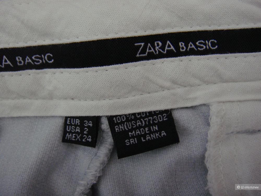 Вельветовые джинсы ZARA basic, 34 евро размер