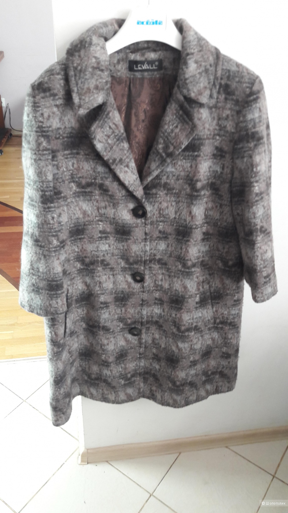 Шерстяное пальто Levall  48 размера