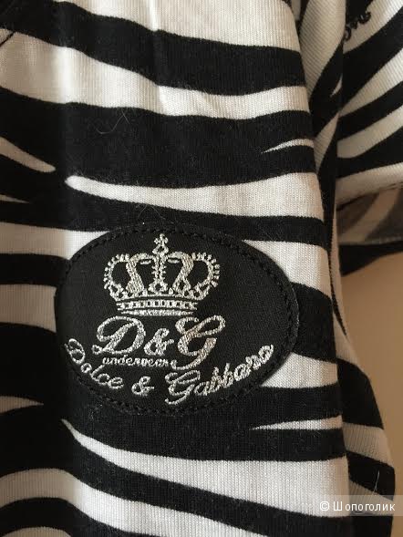 Пижама принт зебра  D&G Dolce and Gabbana Underwear футболка и шорты на наш 44-46 размер.
