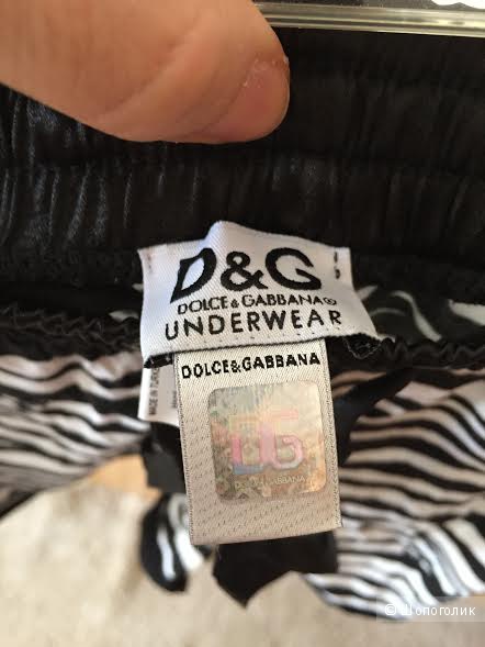 Пижама принт зебра  D&G Dolce and Gabbana Underwear футболка и шорты на наш 44-46 размер.