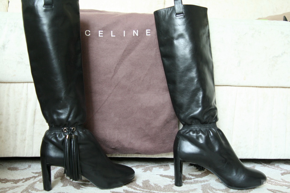 Женские сапоги Celine, оригинал, б/у, 37,5 размер