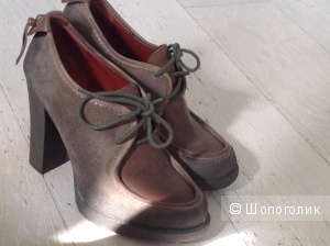 Ботинки Luxury Rebel shoes , серо- коричневые , размер 38,5( По стельке примерно 25).