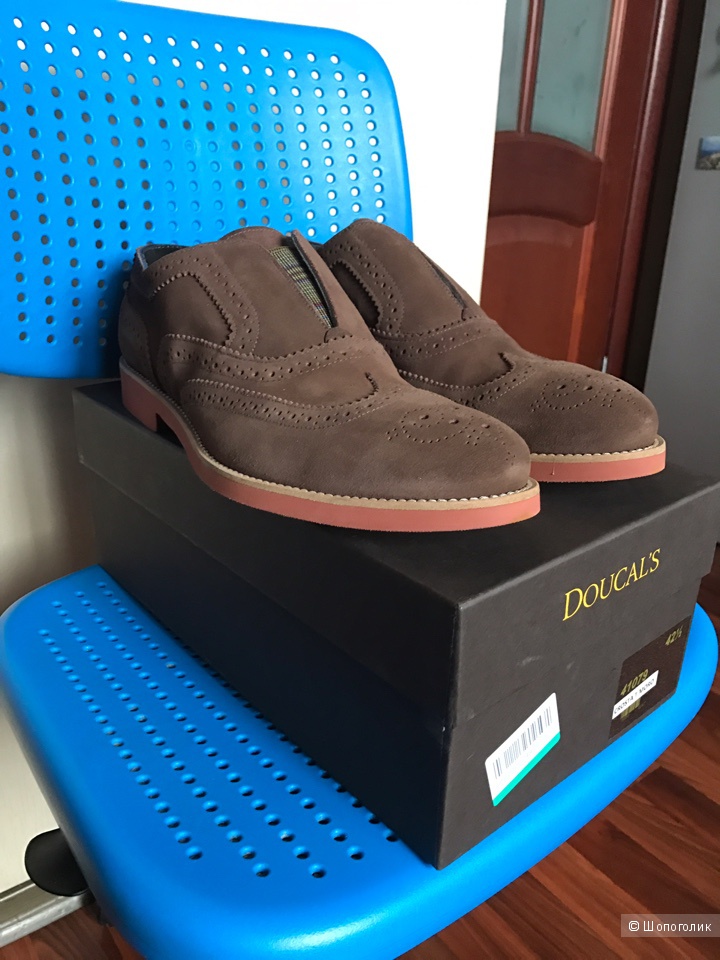 Новые итальянские ботинки(броги) Doucal''s,размер 42,5-43