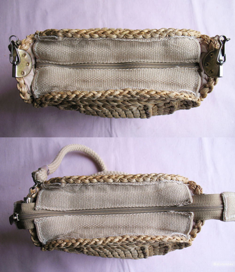 Оригинальная летняя сумочка из соломки