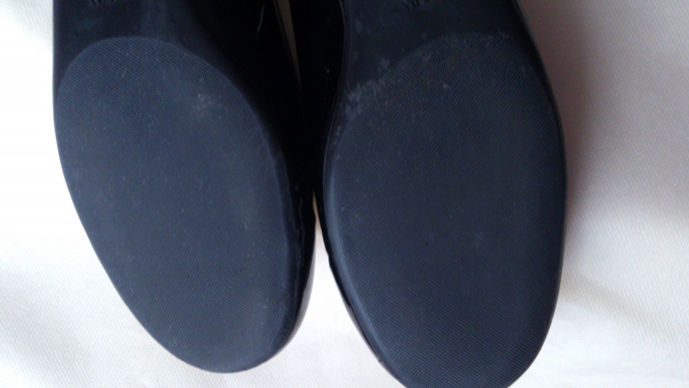 Туфли (балетки) PRADA, лакированные, размер 7 1/2, Италия