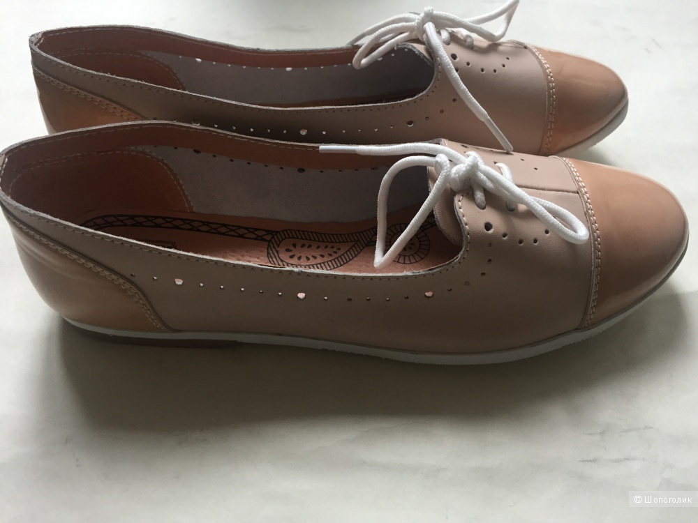 Новые кожаные балетки-туфли Palazzo Doro