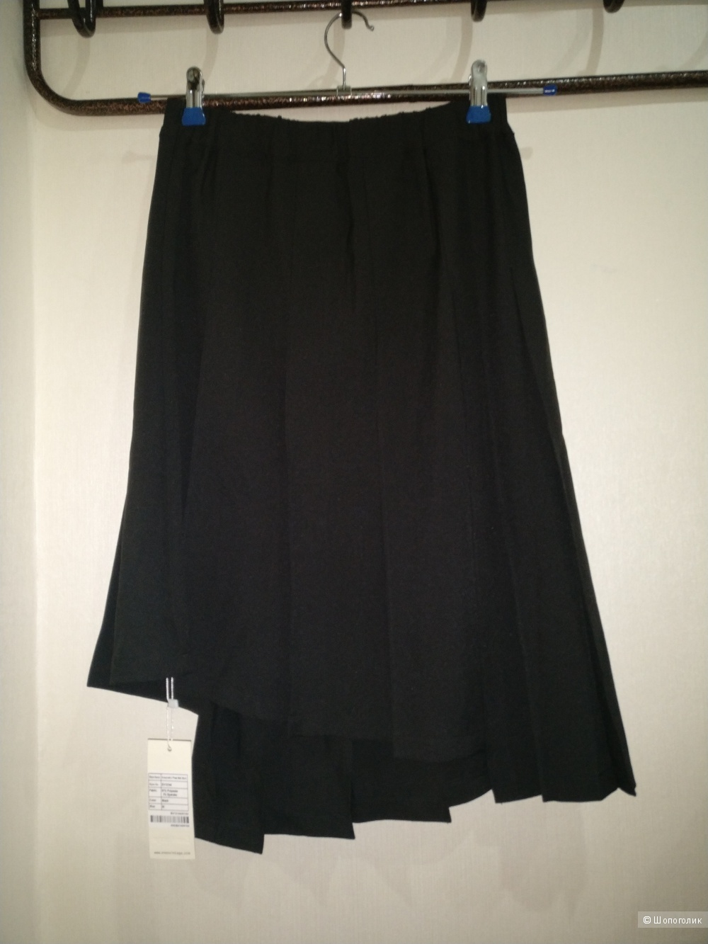 Юбка The Laden Showroom X Even Vintage Asymmetric Pleat Midi Skirt (M)