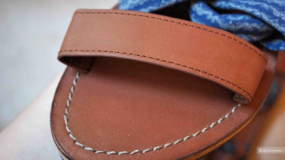 Босоножки/сандалии женские кожаные Napapijri новые коричневые размер 39