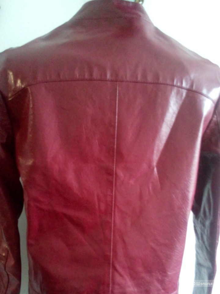 Куртка кожаная Closed винного цвета размер M