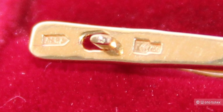 Элегантные серьги из желтого золота 750 пробы с бриллиантами