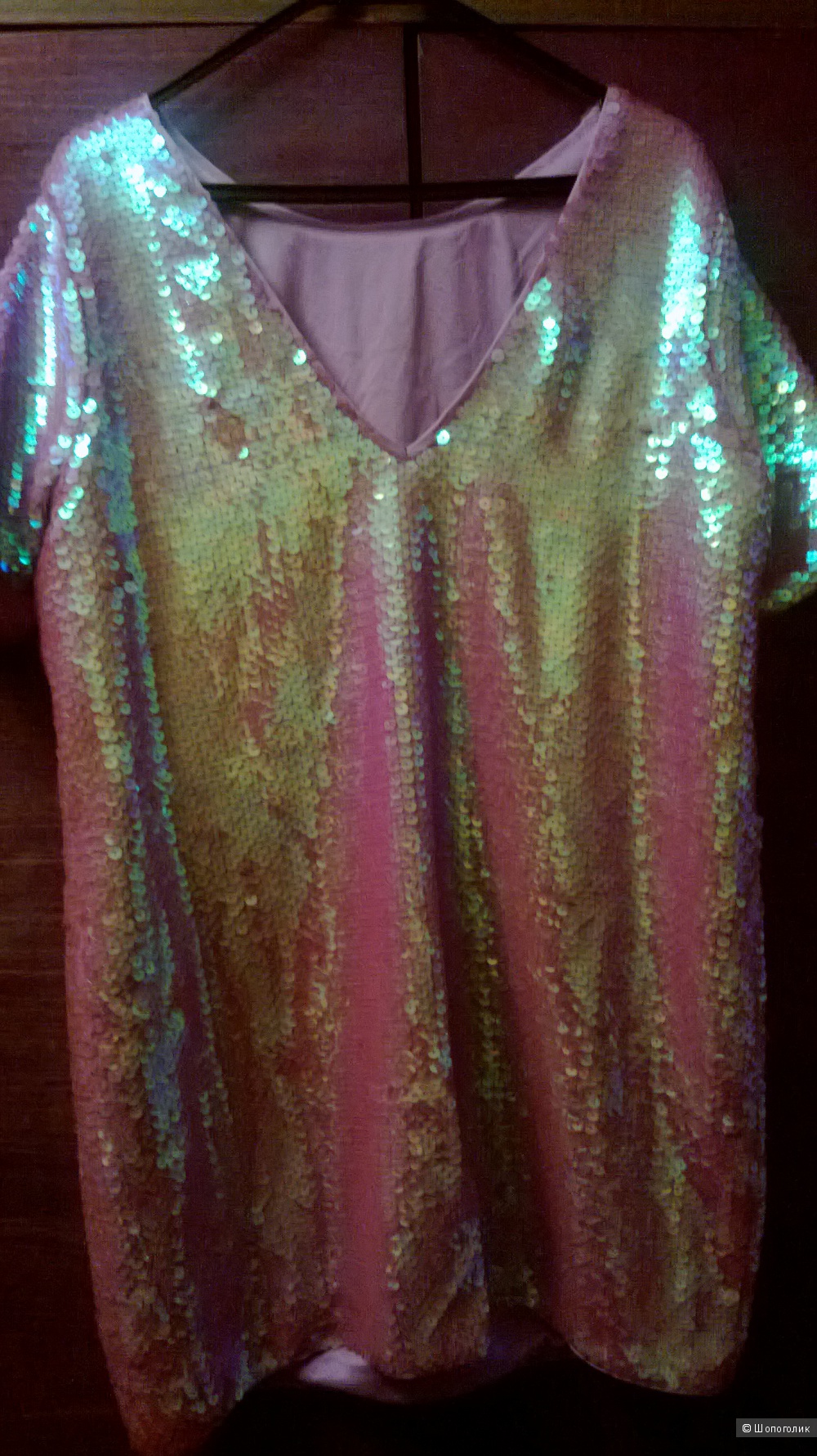 Платье с отделкой пайетками ASOS,48-50