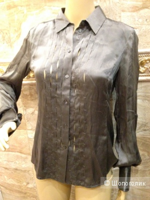 HUGO BOSS блузка-рубашка из натурального шелка р.44