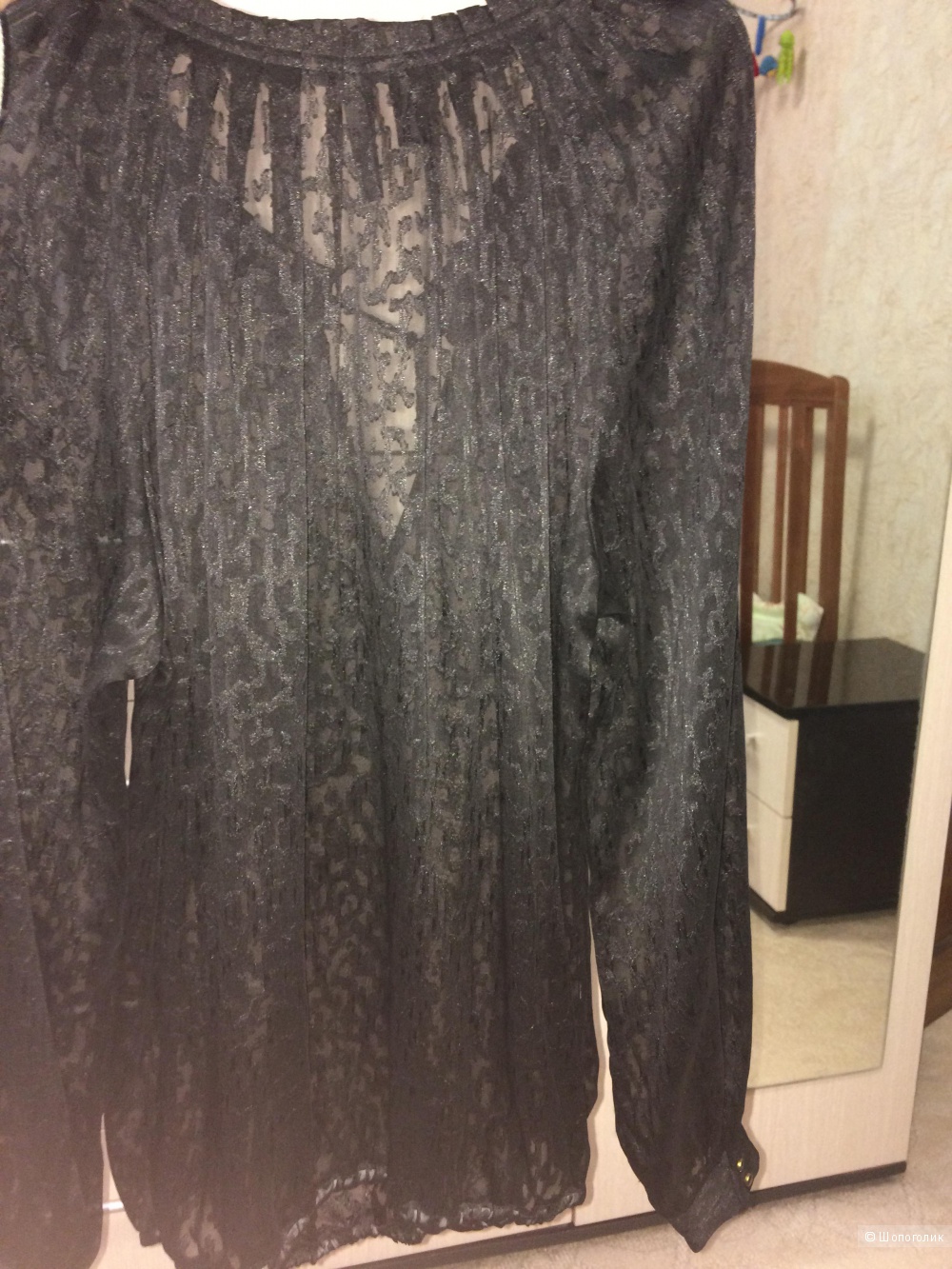 Черная блузка Манго 46-50 разм.