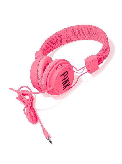 Накладные наушники Victoria secret dj headphones pink