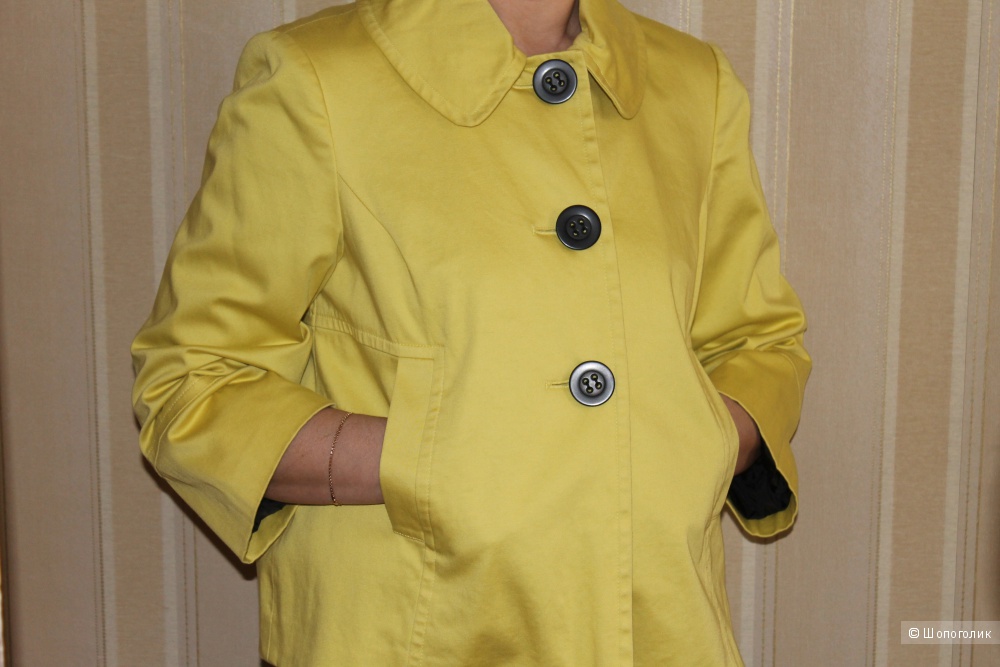 Желтый плащ Mark & Spencer, размер uk12, 44-46 рус.