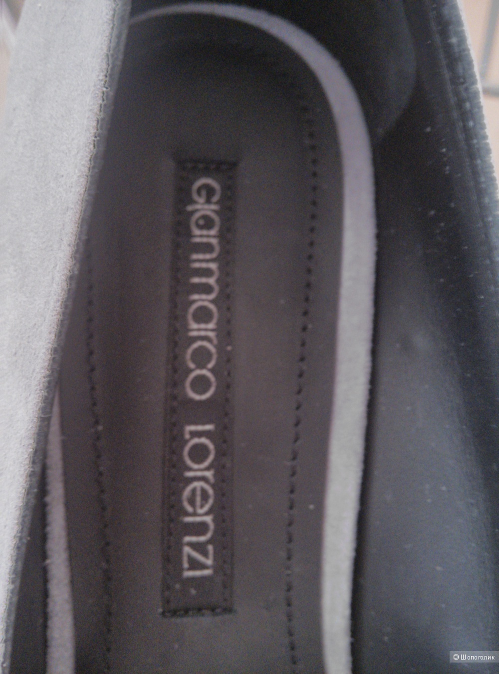 Серые замшевые туфли G.Lorenzi, новые, 39 размер