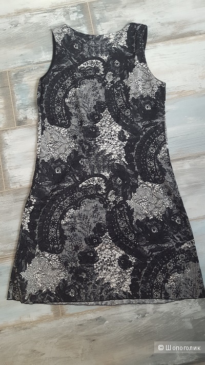 Черно-белое кружевное платье, р-р S, Premaman, б/у