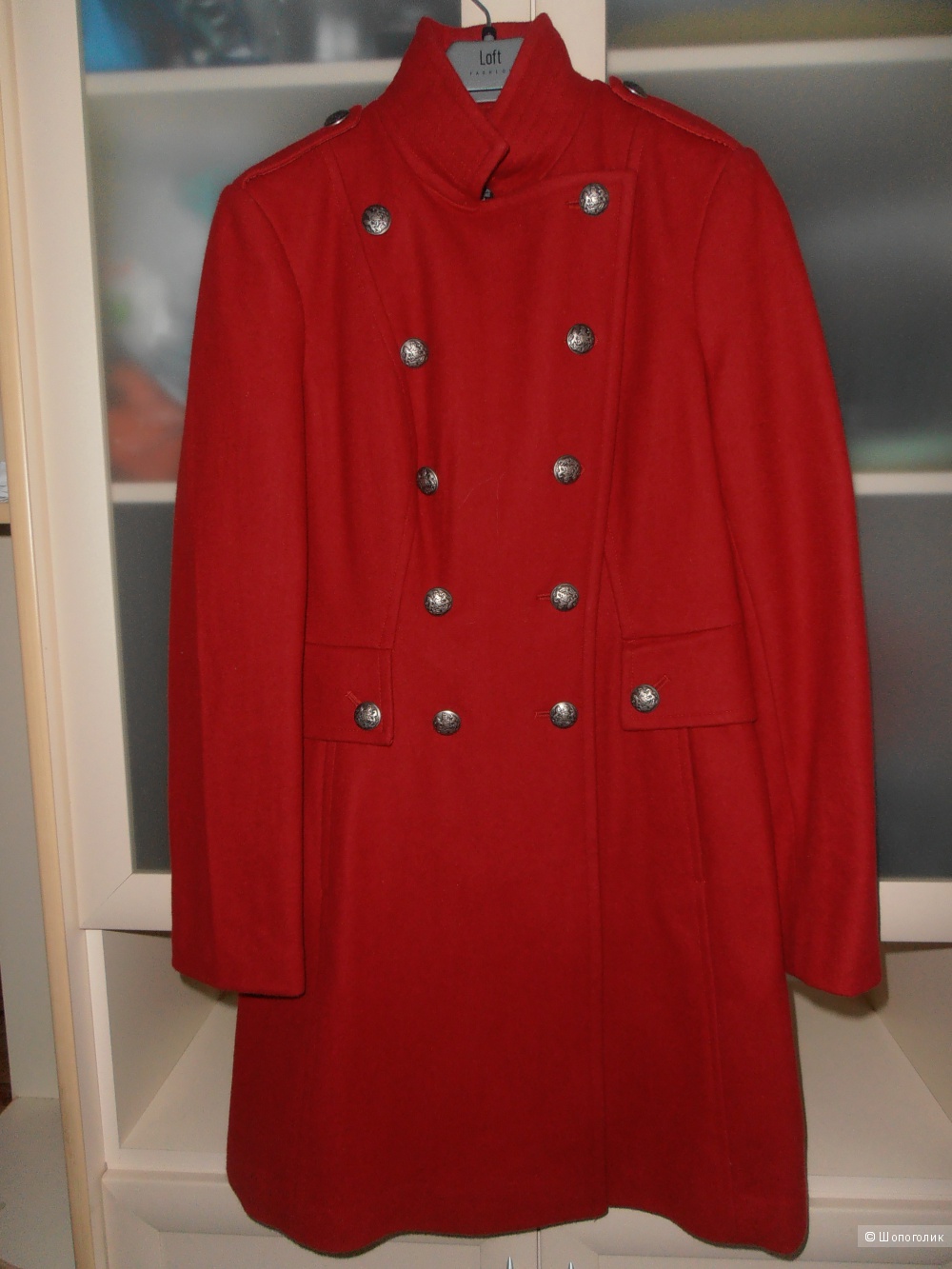 Новое красное пальто в стиле милитари Victoria`s Secret, размер 0.