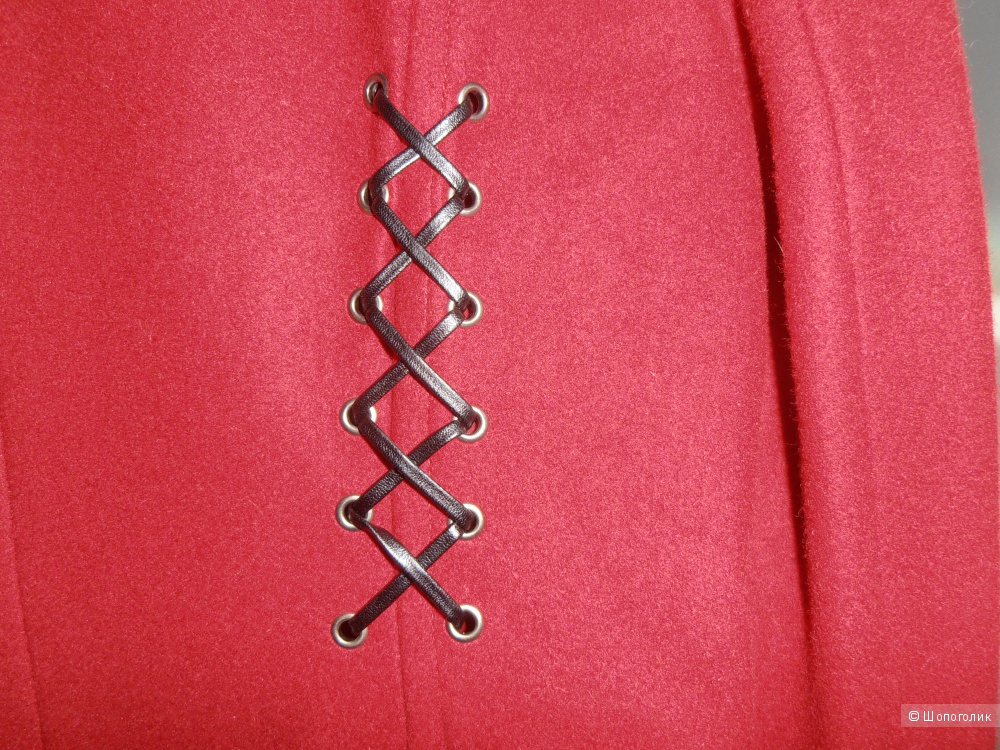 Новое красное пальто в стиле милитари Victoria`s Secret, размер 0.