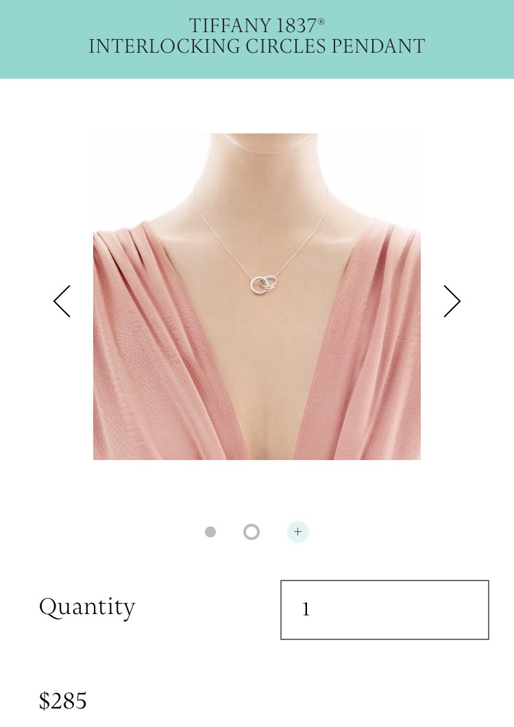 Подвеска Tiffany & Co оригинал